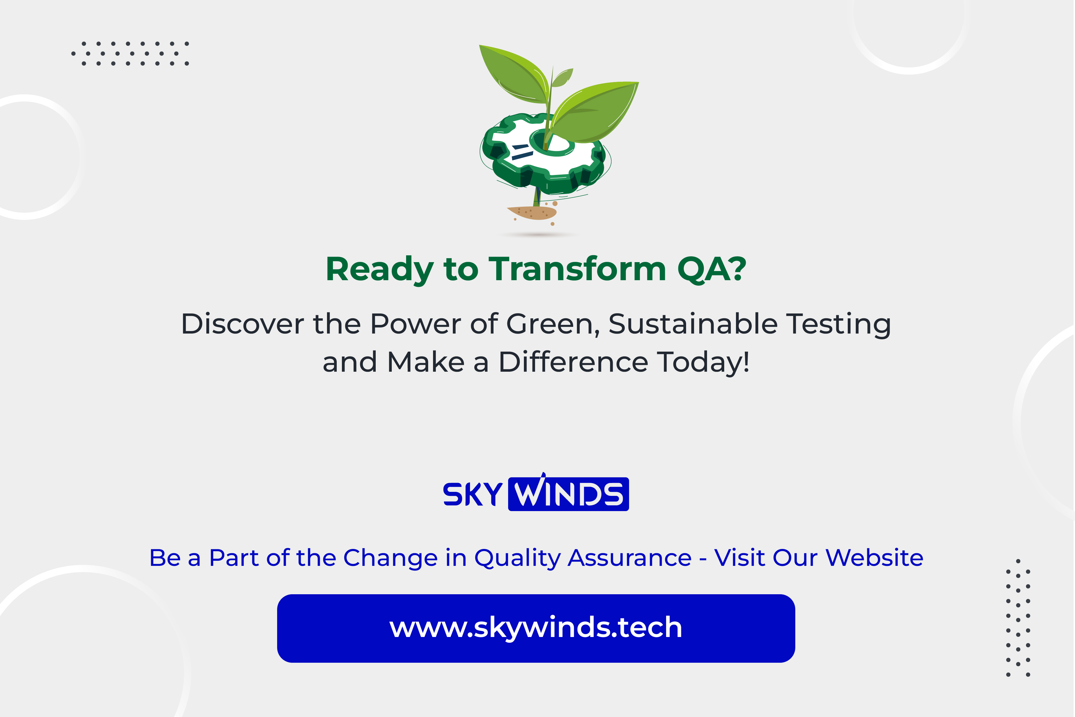 Discover the Power of Green, Sustainable Testing and Make a Difference Today! Discover the Power of Green Sustainable Testing and Make a Difference Today!