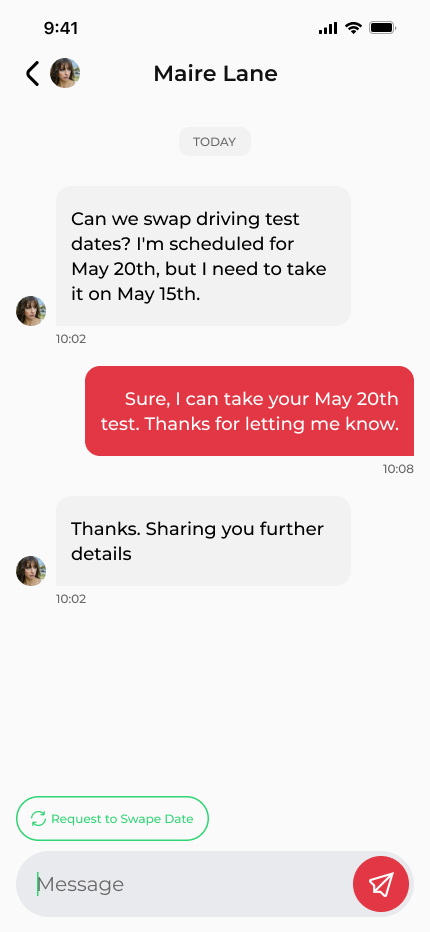 DTD Swap App - Chat